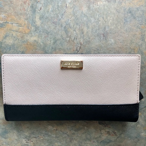 Kate Spade Spencer Slim Bifold wallet - pink/black - Picture 1 of 3
